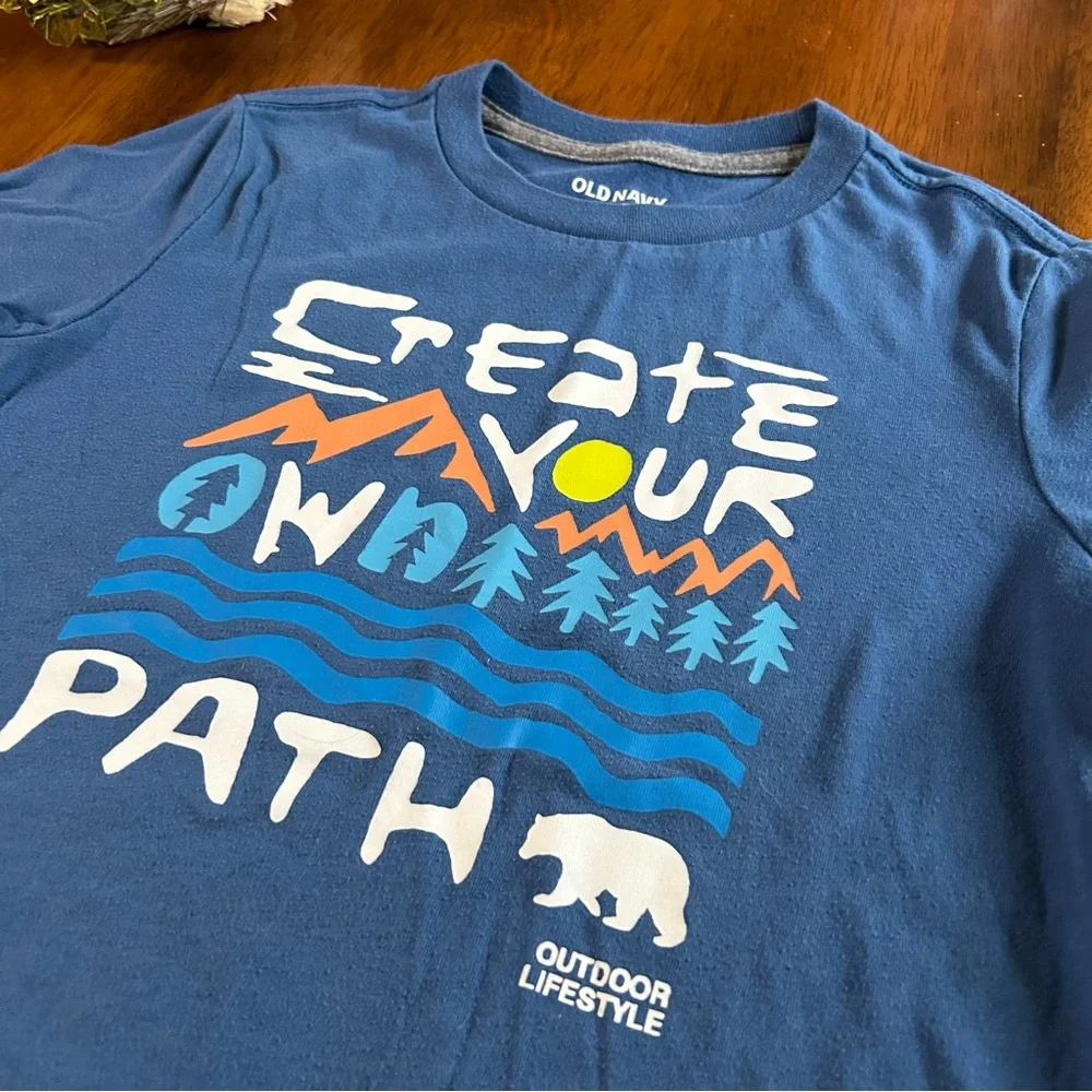 Mountain Nature Graphic Tee | Boy Small (6-7) | Create Your Own Path | Old Navy